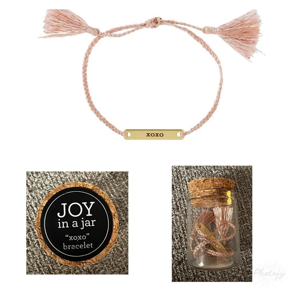 Joy in a Jar XOXO Gold Bracelet
